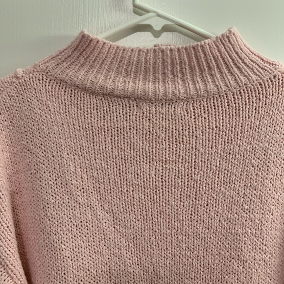 Tracey Allyn Mockneck Sweater Pink Medium - Picture 7 of 8